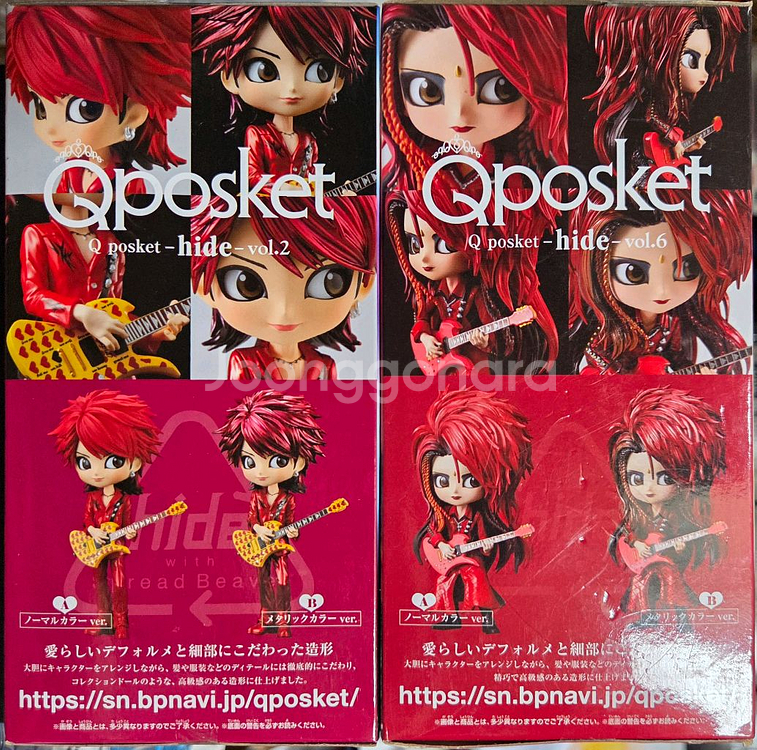 Qposket 큐포스켓 엑스재팬 히데 일반컬러 2종--4