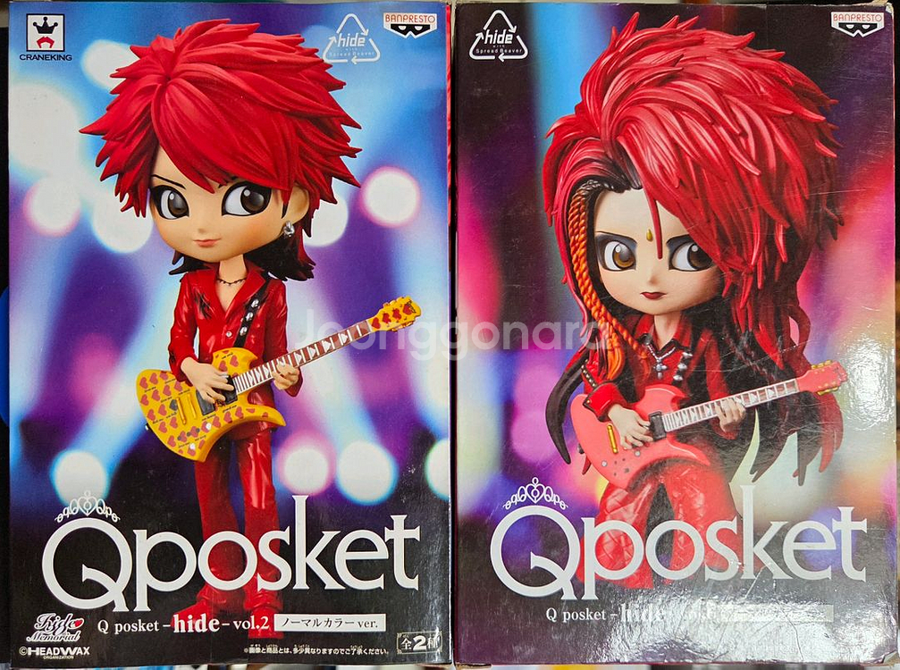 Qposket 큐포스켓 엑스재팬 히데 일반컬러 2종--5