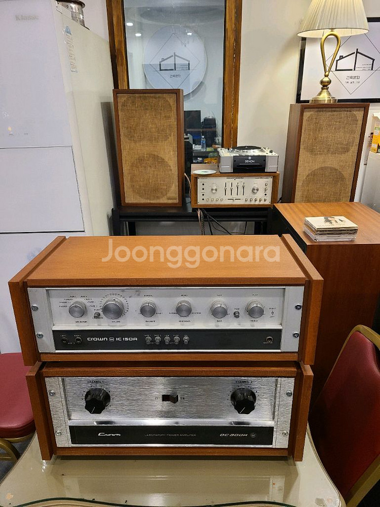 명기 크라운 DC300A파워엠프 IC150A 프리엠프--2