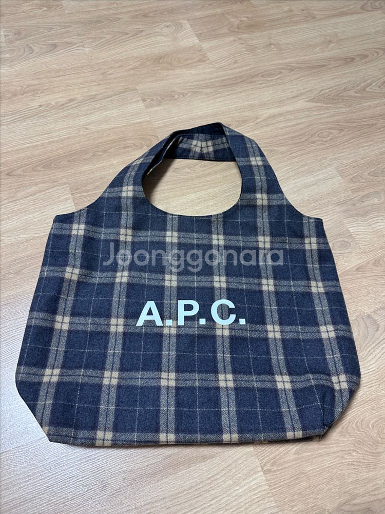 APC 아페쎄 니논 체크 토트백--0