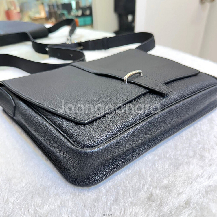 에르메스 스티브라이트 메신져백 블랙U각인-G093001--1