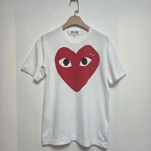 꼼데가르송 하트 와펜 반팔 티셔츠 화이트(S)