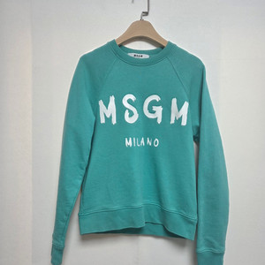 MSGM 여성 밀라노 로고 맨투맨 민트(XS)