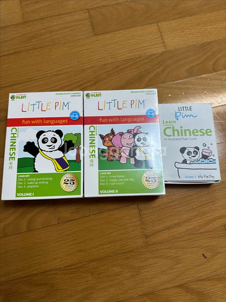 [0~6세] 엄마표 중국어 시작하기 리틀핌 DVD+카--0