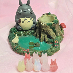 토토로 펜 거치대 & 토토로 행운석 일괄 원석 천연석