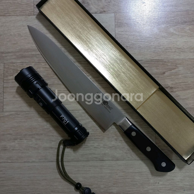 토지로 등차랑작 카나가시 다마스커스 주방칼 미사용품--0