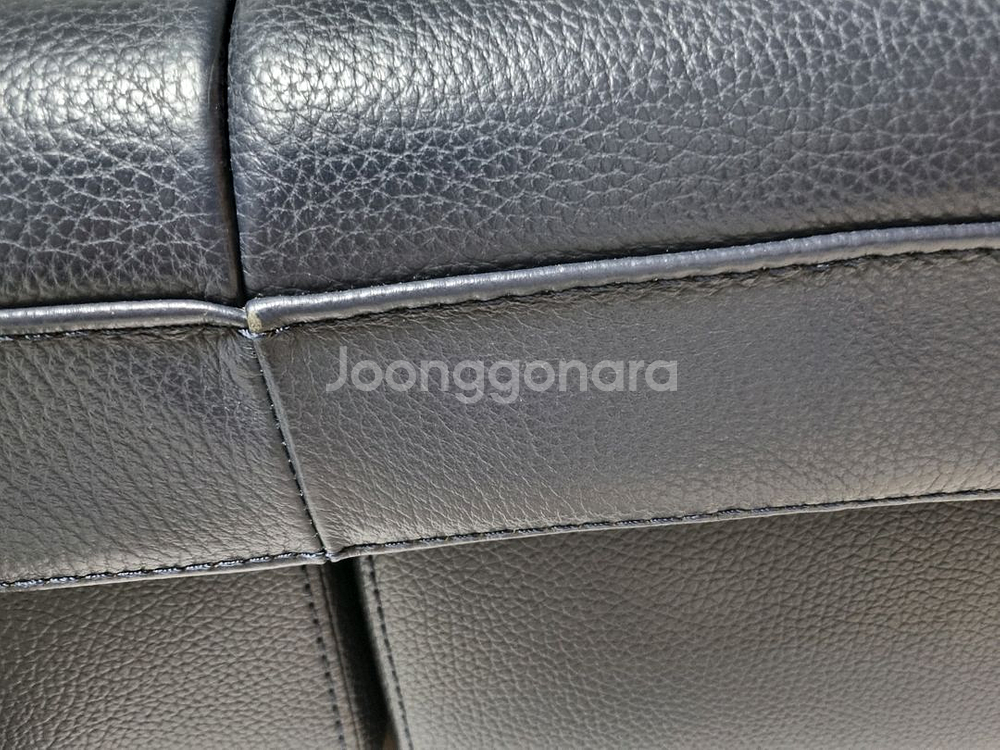 다우닝 3인 통가죽소파--1