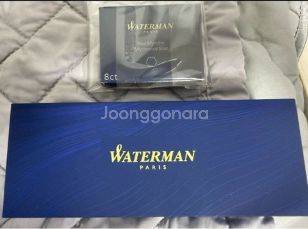 [택포] 새제품 워터맨 뉴헤미스피어 만년필+카트--2