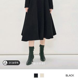 마인 알파카 블렌드 플레어 드레스