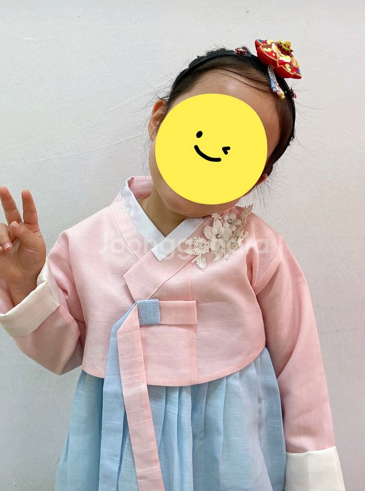 여아 한복 7호 풀세트(머리띠,속치마,속바지,복주머니)--0