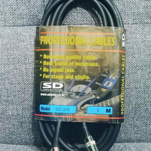 3m 일렉기타 케이블 연결선 EQ 통기타 SD 앰프