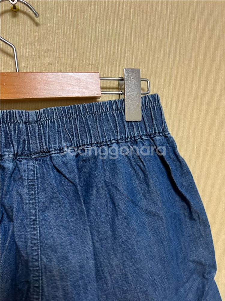엘르 여자 청반바지 데님쇼츠--4
