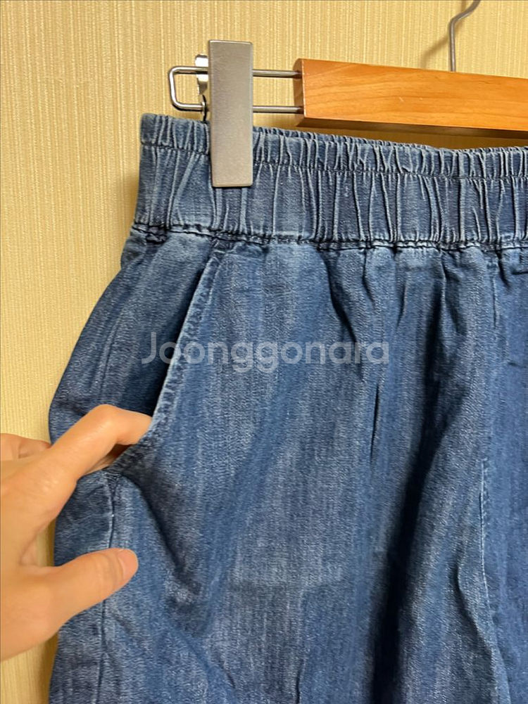 엘르 여자 청반바지 데님쇼츠--2