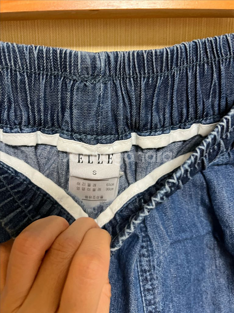 엘르 여자 청반바지 데님쇼츠--6