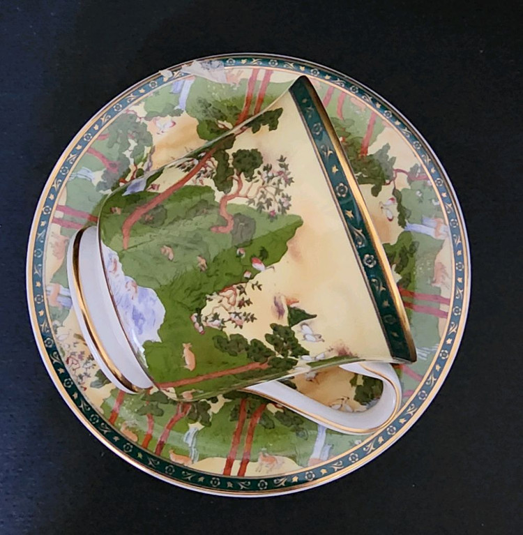 [2조가격]한국도자기 장생도 커피잔/레트로 빈티지--2