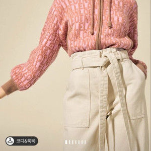 가격내림!랑방컬렉션 자카드 후드 집업 점퍼 88(66)