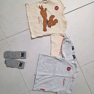 베베드피노100 티셔츠2장,양말 일괄