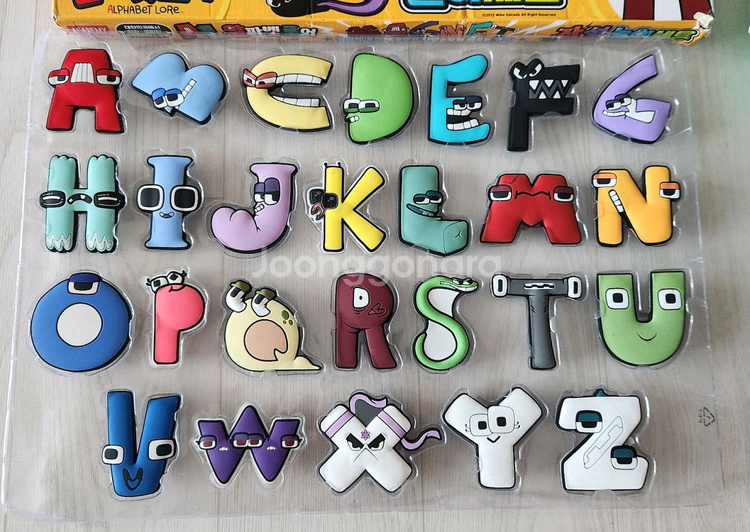 택포) 알파벳 로어 자석 및 인형--1