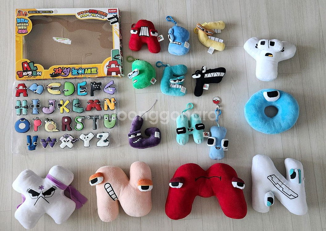 택포) 알파벳 로어 자석 및 인형--0
