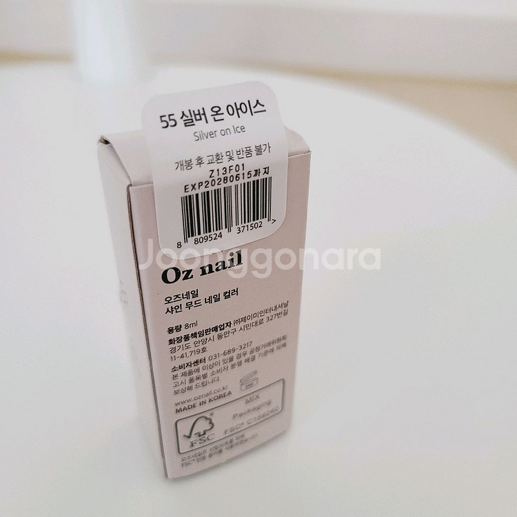 오즈네일 OZnail 샤인 무드 네일 컬러 실버 온아이--1