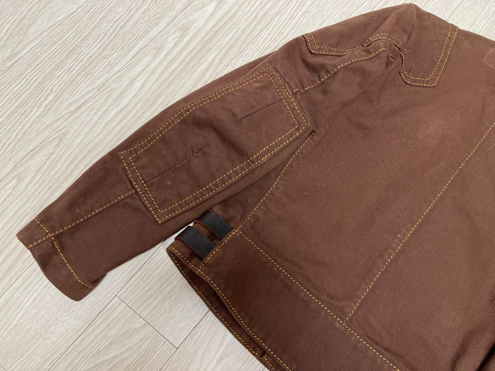 준야와타나베 x 루이스레더 더블 라이더 자켓 브라운 이미지