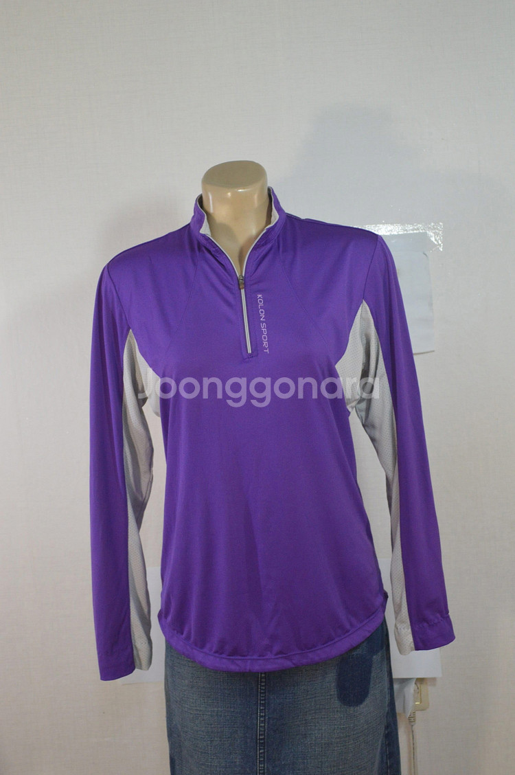 코오롱스포츠/여/춘추/스판/집업티/95정도--0