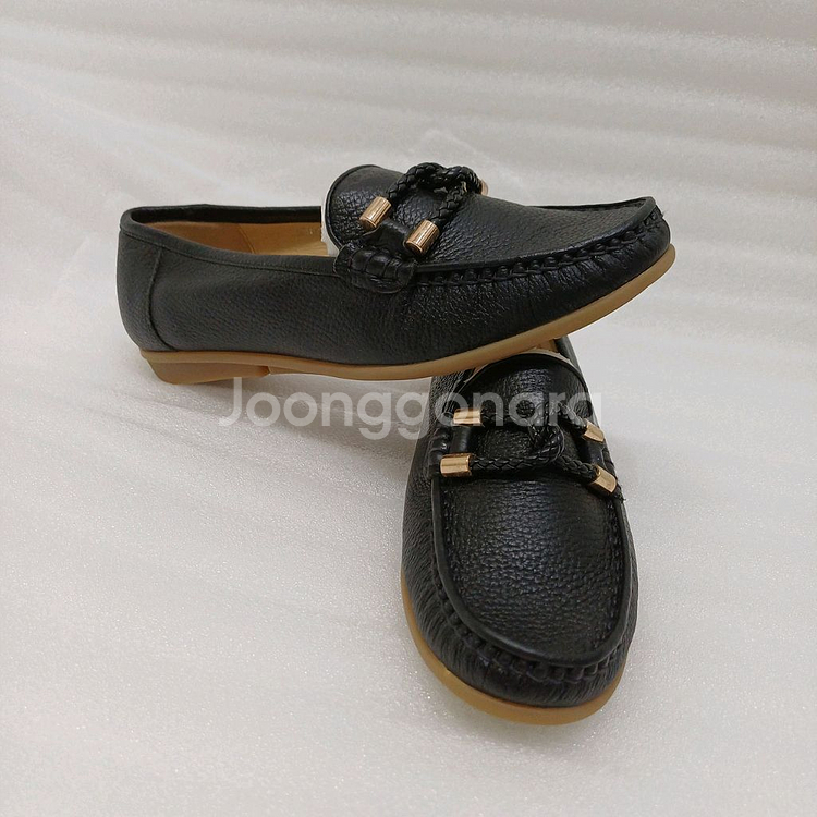 탠디 가죽 컴포트 로퍼 235 새것 블랙 사랑봉봉--1