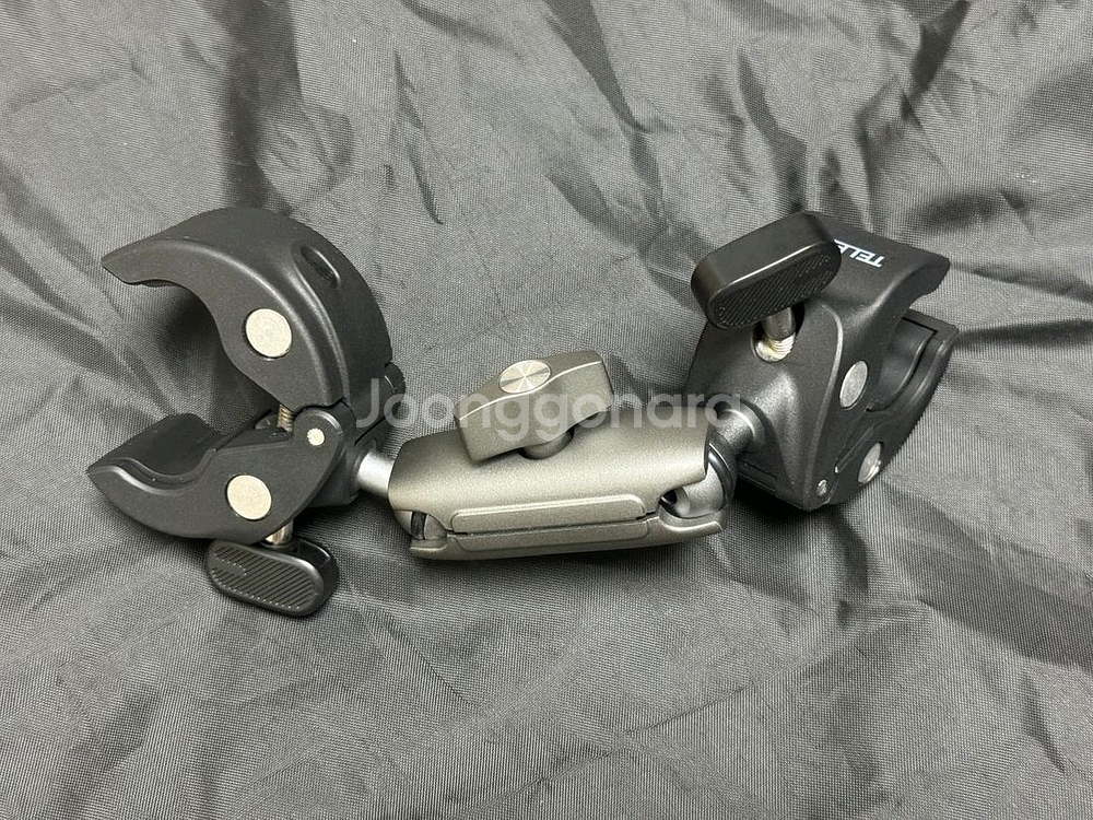 텔레신 인스타360 스틱 집게 더블 클램프 마운트--2