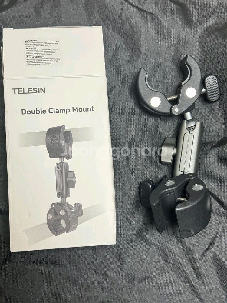 텔레신 인스타360 스틱 집게 더블 클램프 마운트--0