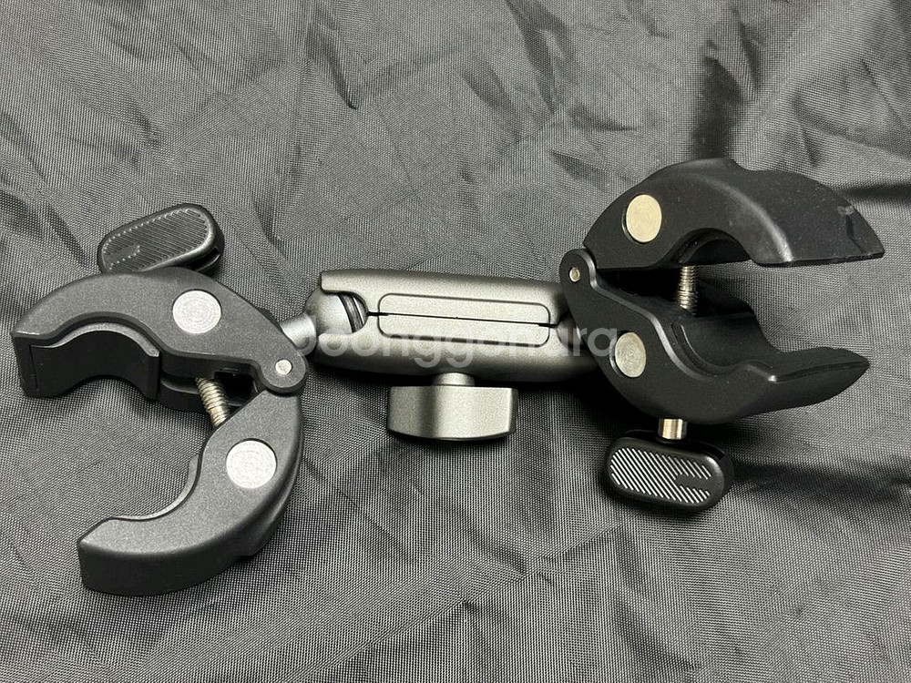 텔레신 인스타360 스틱 집게 더블 클램프 마운트--1