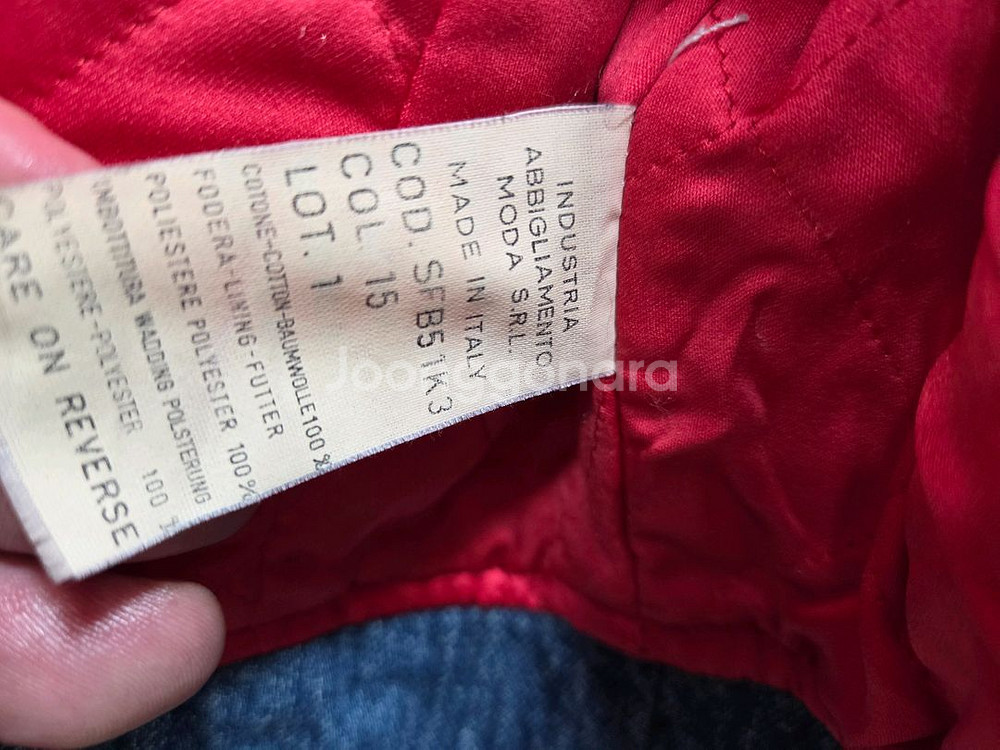 모스키노 데님 크롭 라이더 자켓--4