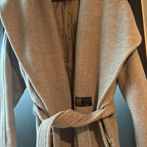 Zara 자라 오트밀 헤링본울코트