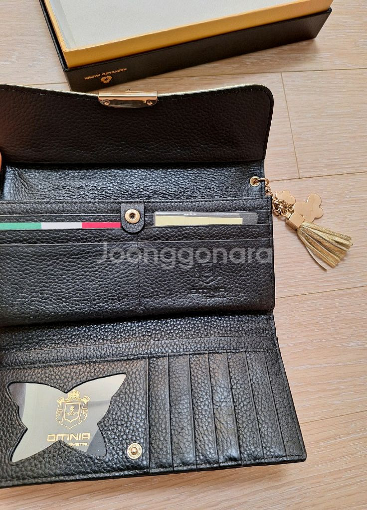 (새상품)옴니아 여성 소가죽 장지갑--8