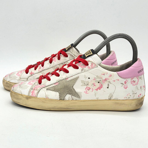 골든구스 우먼스 슈퍼스타 플라워 흰/핑 (38)