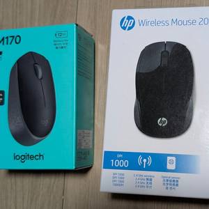 무선 마우스 로지텍 M170, HP 200 팝니다