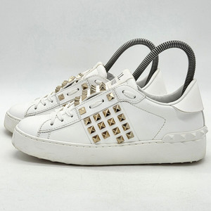 발렌티노 우먼스 락스터드 스니커즈 화이트 (35)