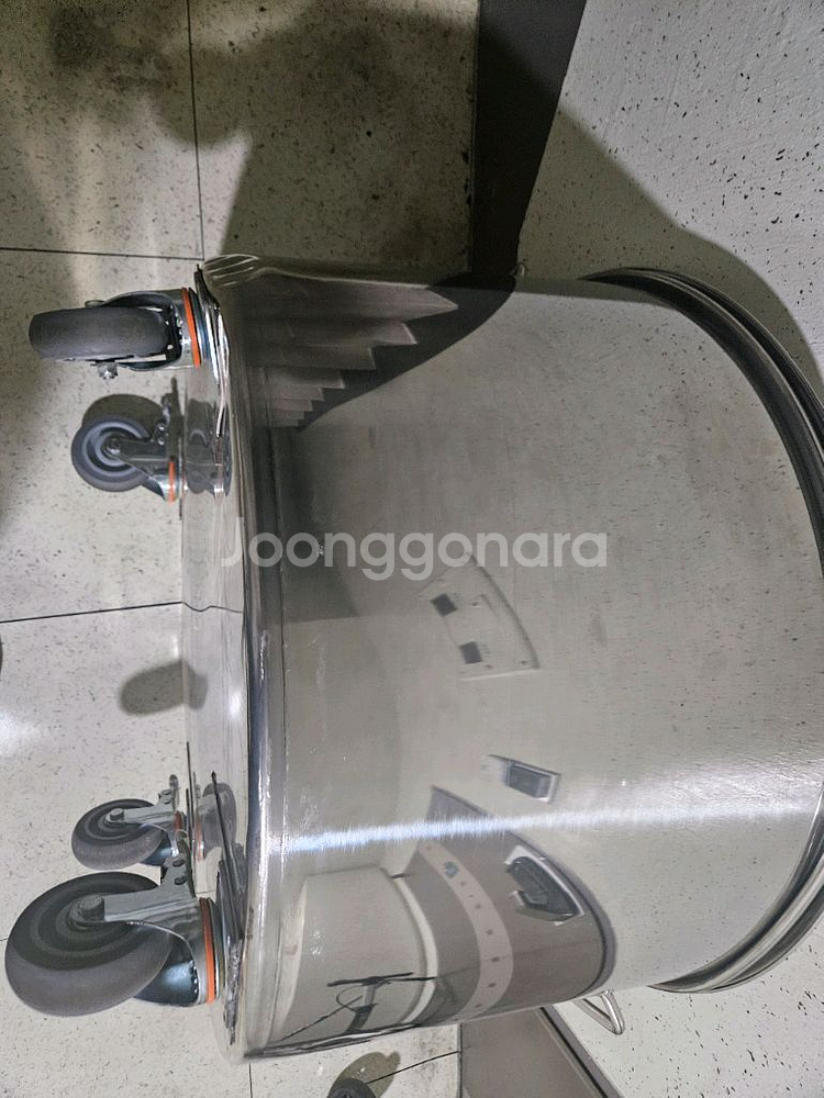 스텐 식깡 국통 (바퀴, 하단 밸브포함) 직경70cm--2