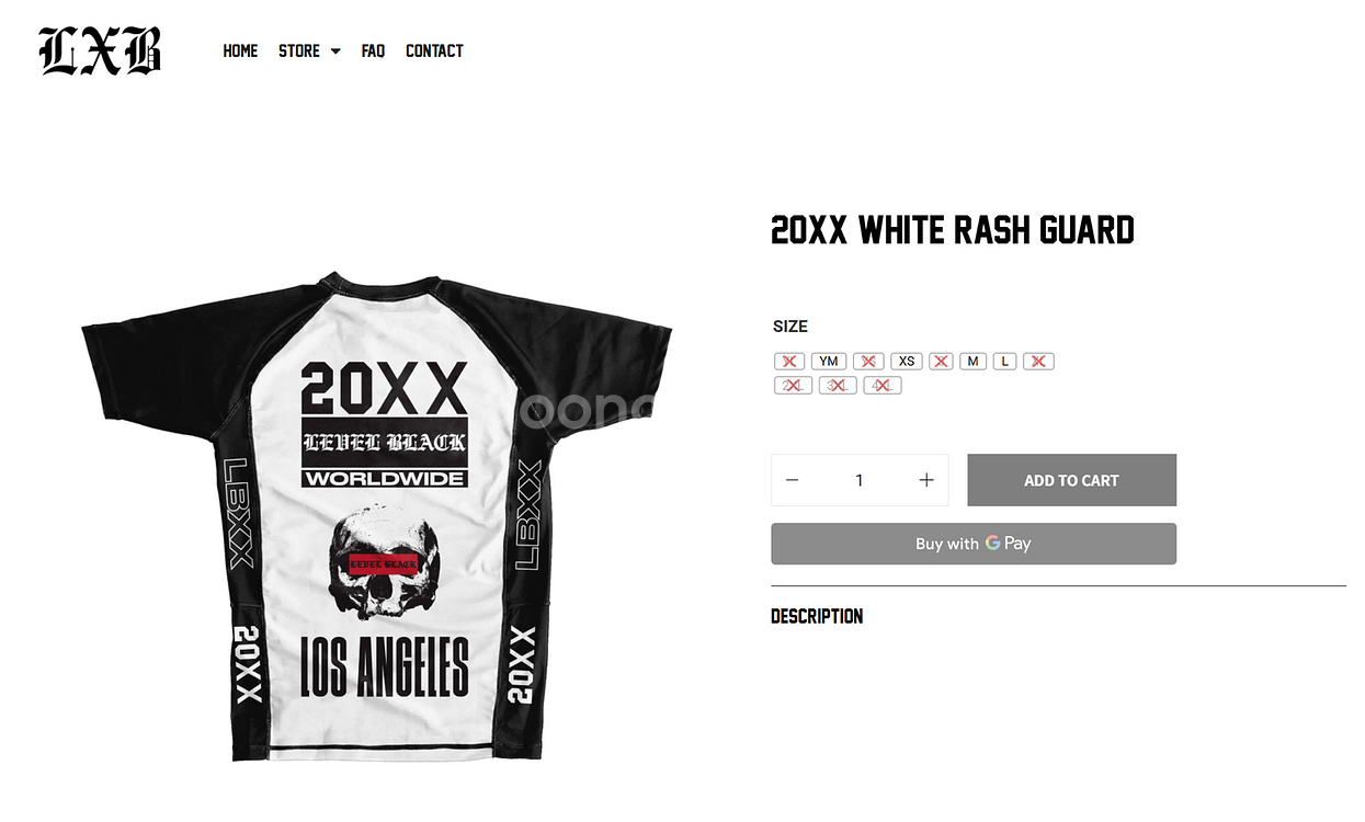 (새상품) LXB 20XX 화이트 래쉬가드 XL--4