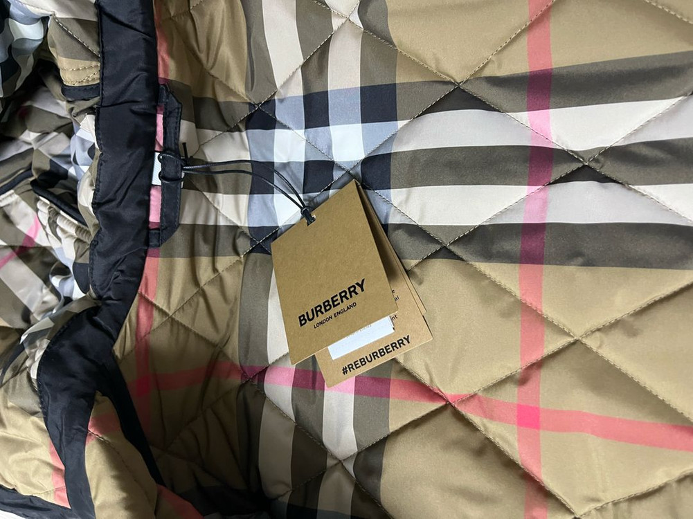 버버리 롱퀼팅 파크게이트 블랙xs--2