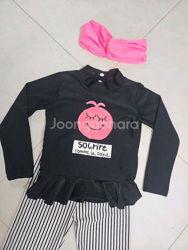 리미떼두두 여아 래쉬가드 수영복 상하 L--1