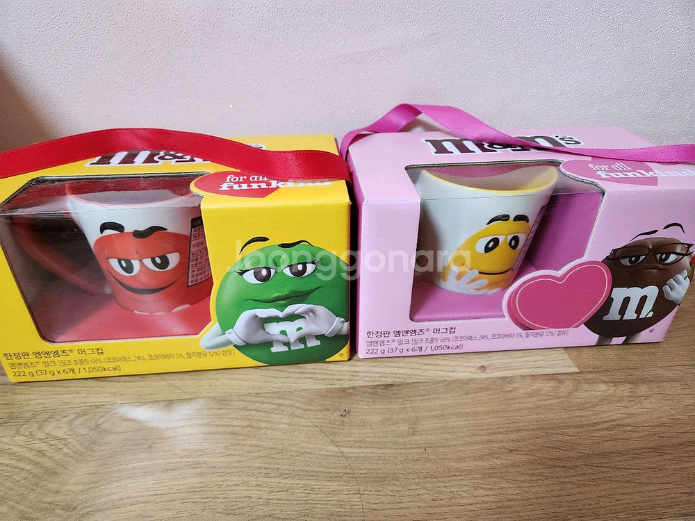 엠앤엠즈 캐릭터 머그컵 세트 2개 (한정판) 18000--0