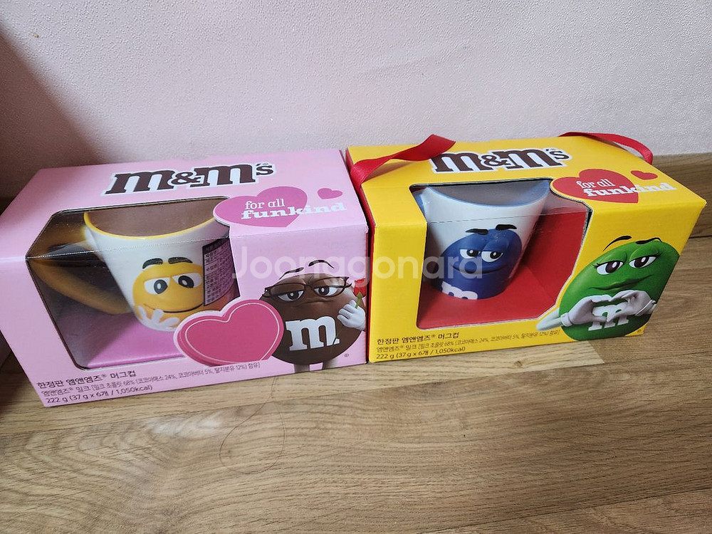 엠앤엠즈 캐릭터 머그컵 세트 2개 (한정판) 18000--1