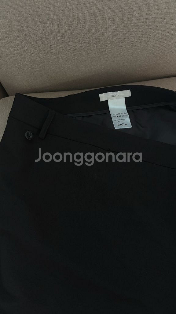 리디피 비대칭 맥시 랩 스커트--6