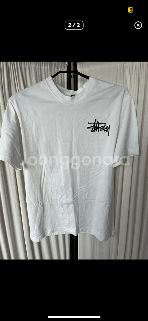 Stussy 스투시 프린팅 반팔 티셔츠--1