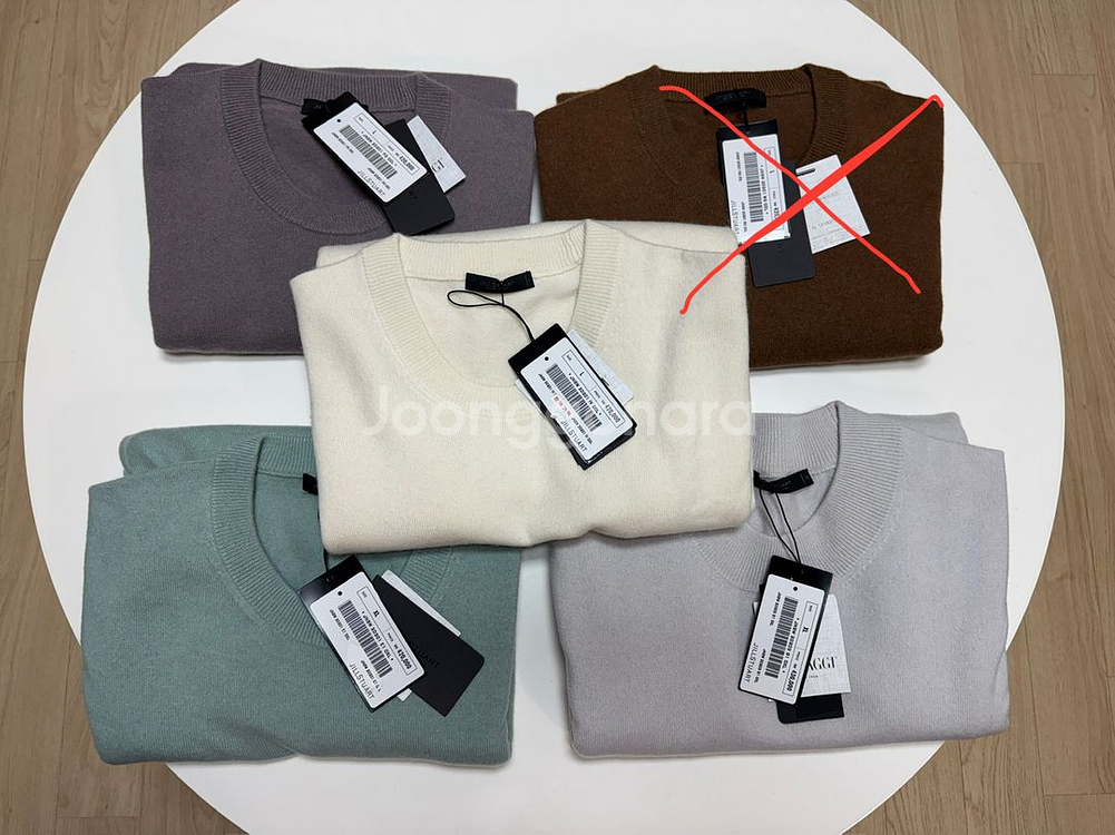 질스튜어트뉴욕 캐시미어 크루넥 니트 L XL 정가 43--0