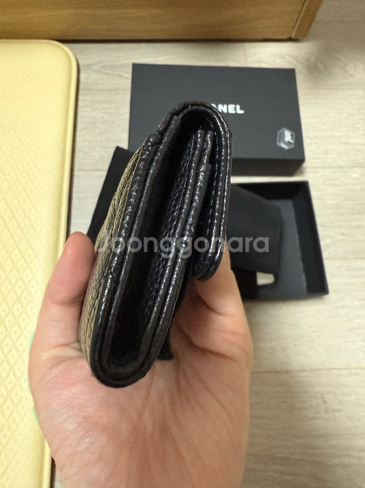 샤넬 클래식 카드홀더 똑딱이(은장)--3
