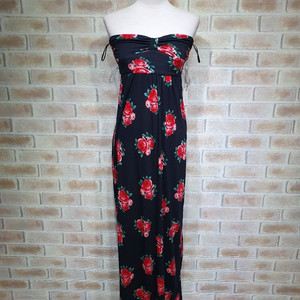 택부착 포에버21 정품 컬러플라워 탑 원피스 55 이미지