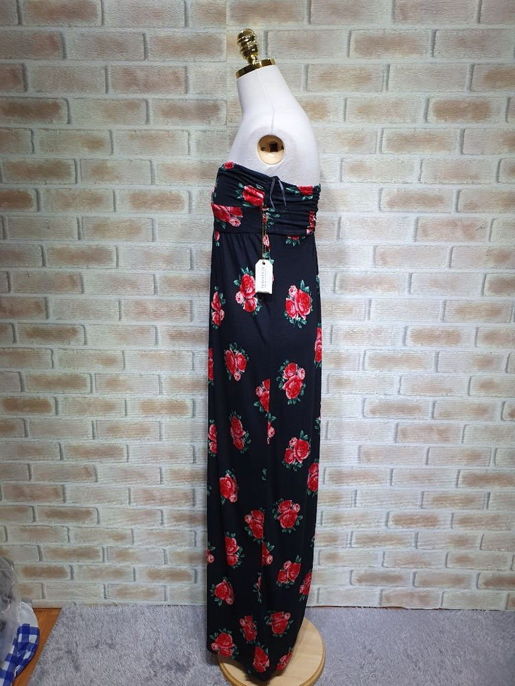 택부착 포에버21 정품 컬러플라워 탑 원피스 55 이미지