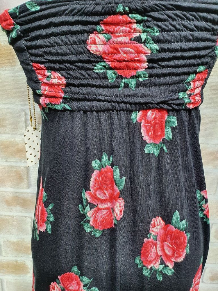 택부착 포에버21 정품 컬러플라워 탑 원피스 55 이미지