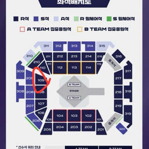 lck 결승전 1층 R석 109구역 j열 2연석